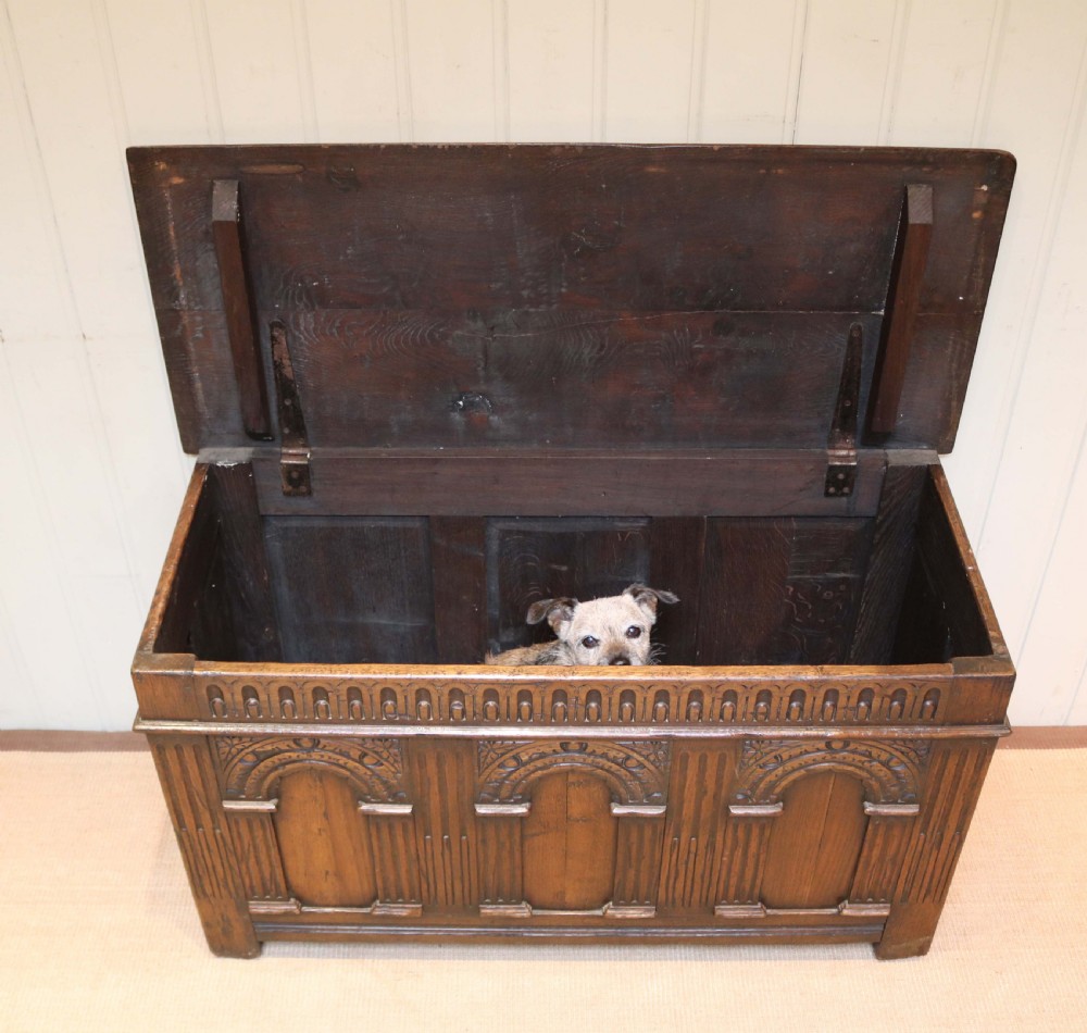 Carved Oak Coffer View VI