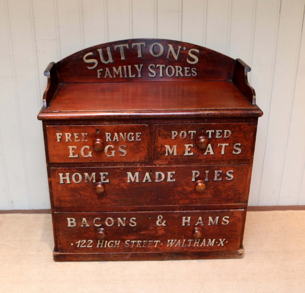 Rustic Pine Sign Written Chest 