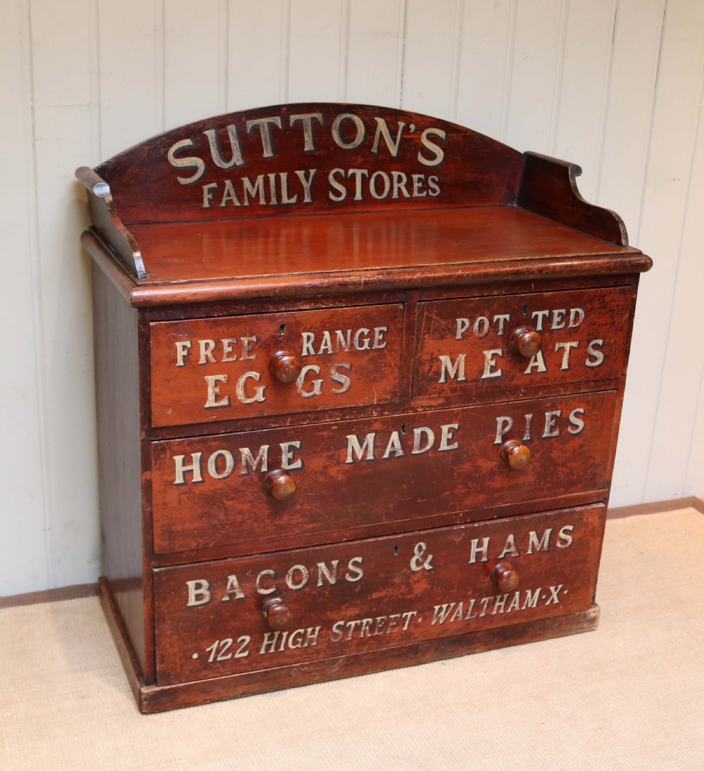 Rustic Pine Sign Written Chest  View VII