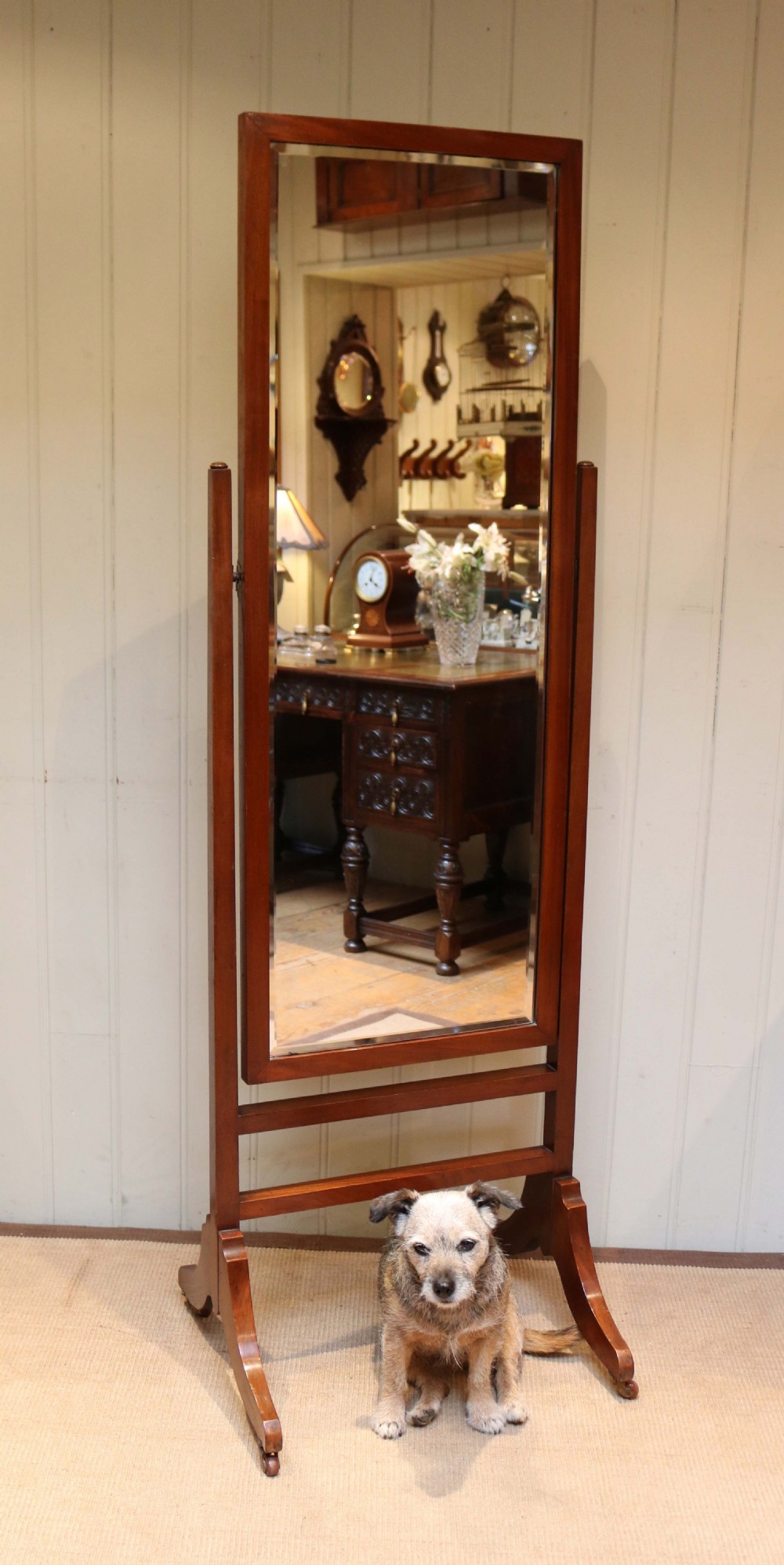Mahogany Cheval Mirror  View VII