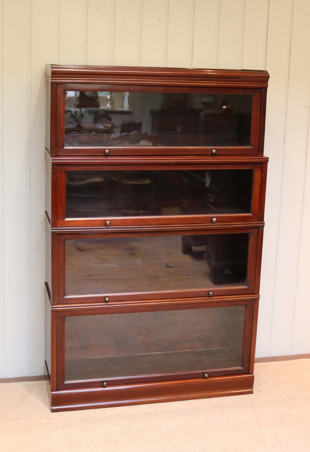Mahogany Globe Wernicke Style Bookcase View II