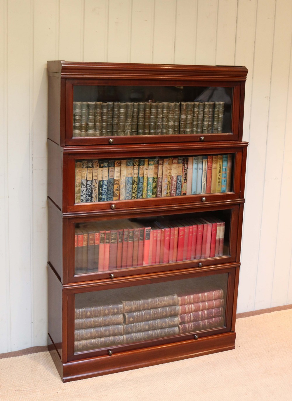 Mahogany Globe Wernicke Style Bookcase View III