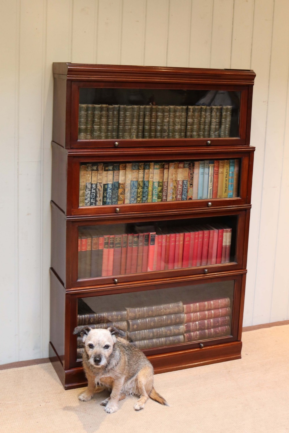 Mahogany Globe Wernicke Style Bookcase View VIII