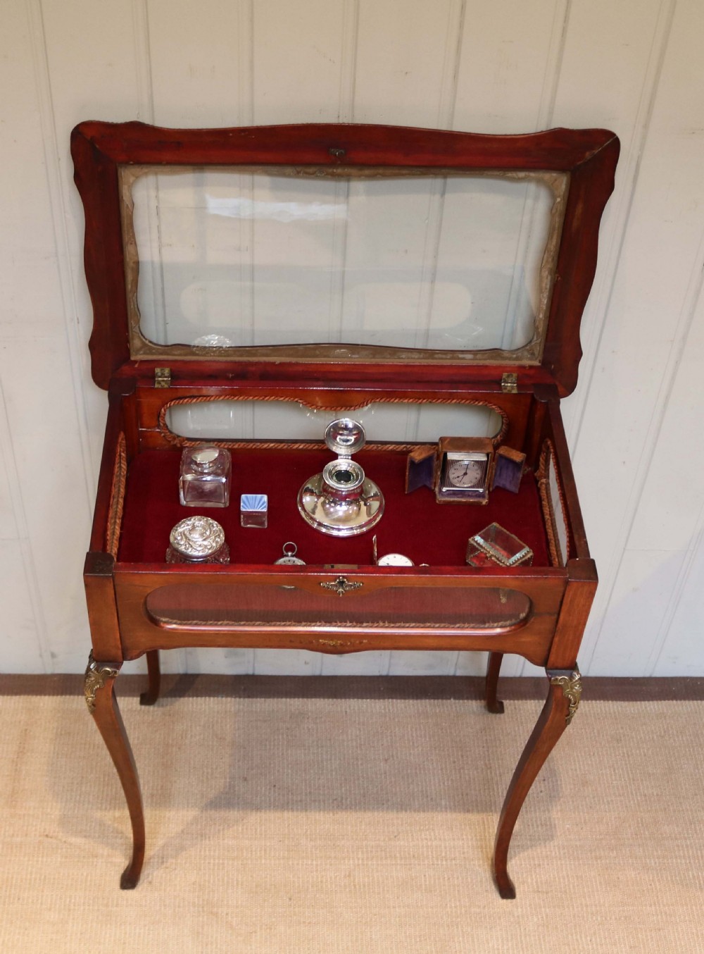 Edwardian Beechwood Bijouterie Table View IX