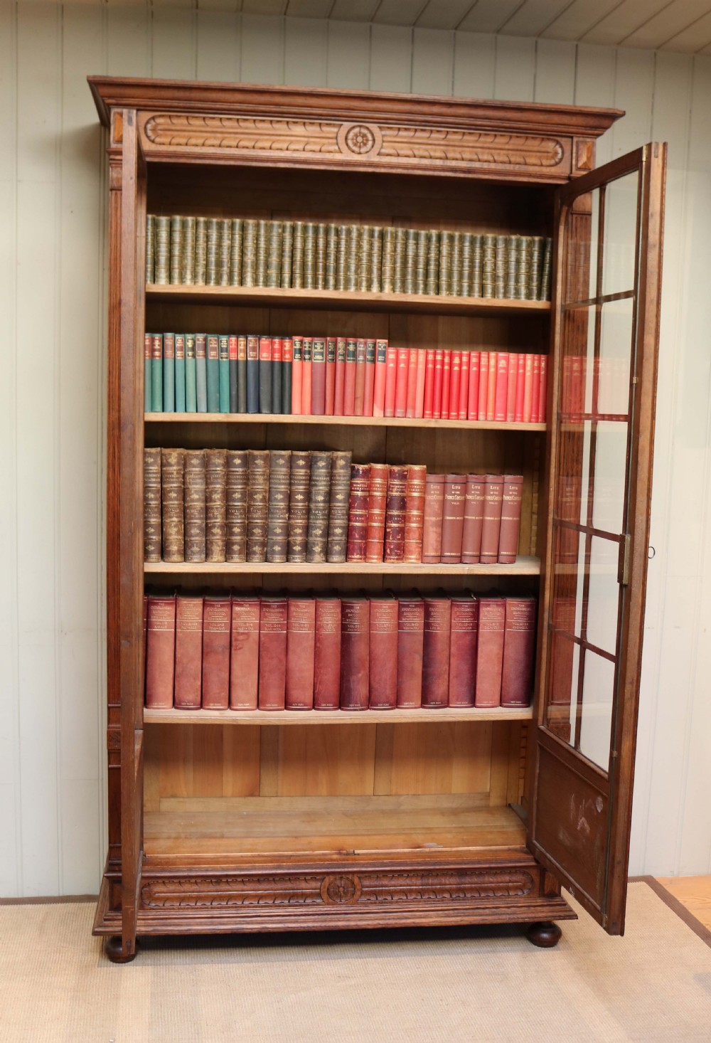 Tall French Oak Bookcase  View VII