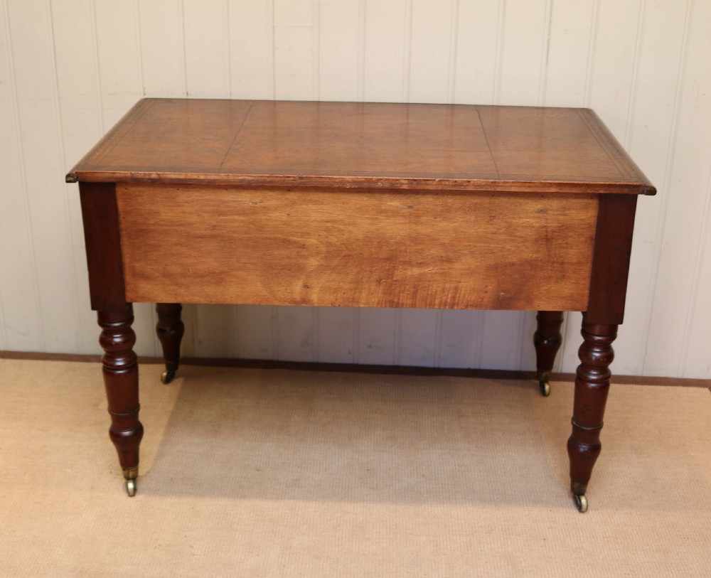 Mid 19th Century Mahogany Kneehole Writing Desk View VI