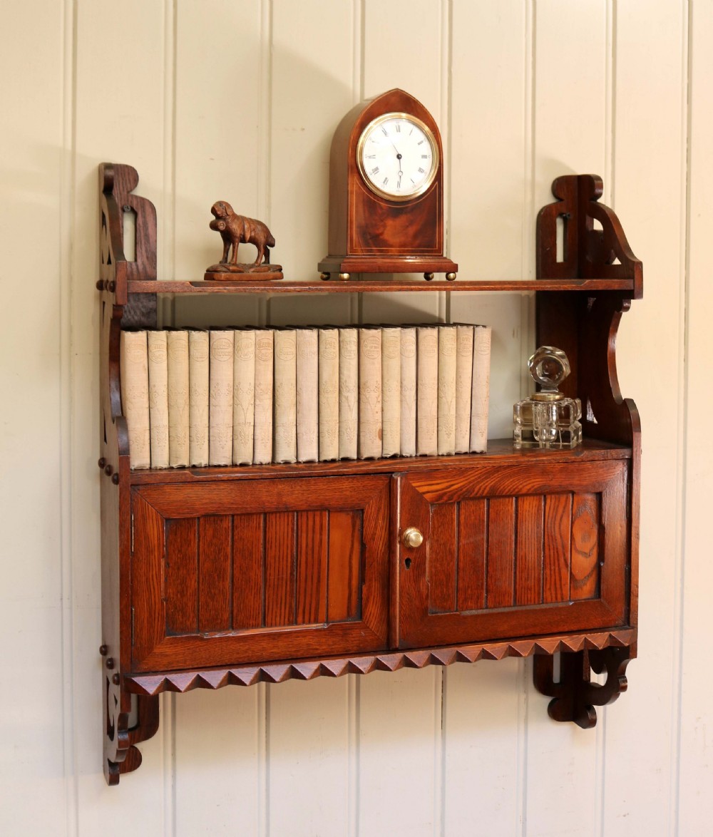 Late 19th Century Oak Wall Cabinet View II