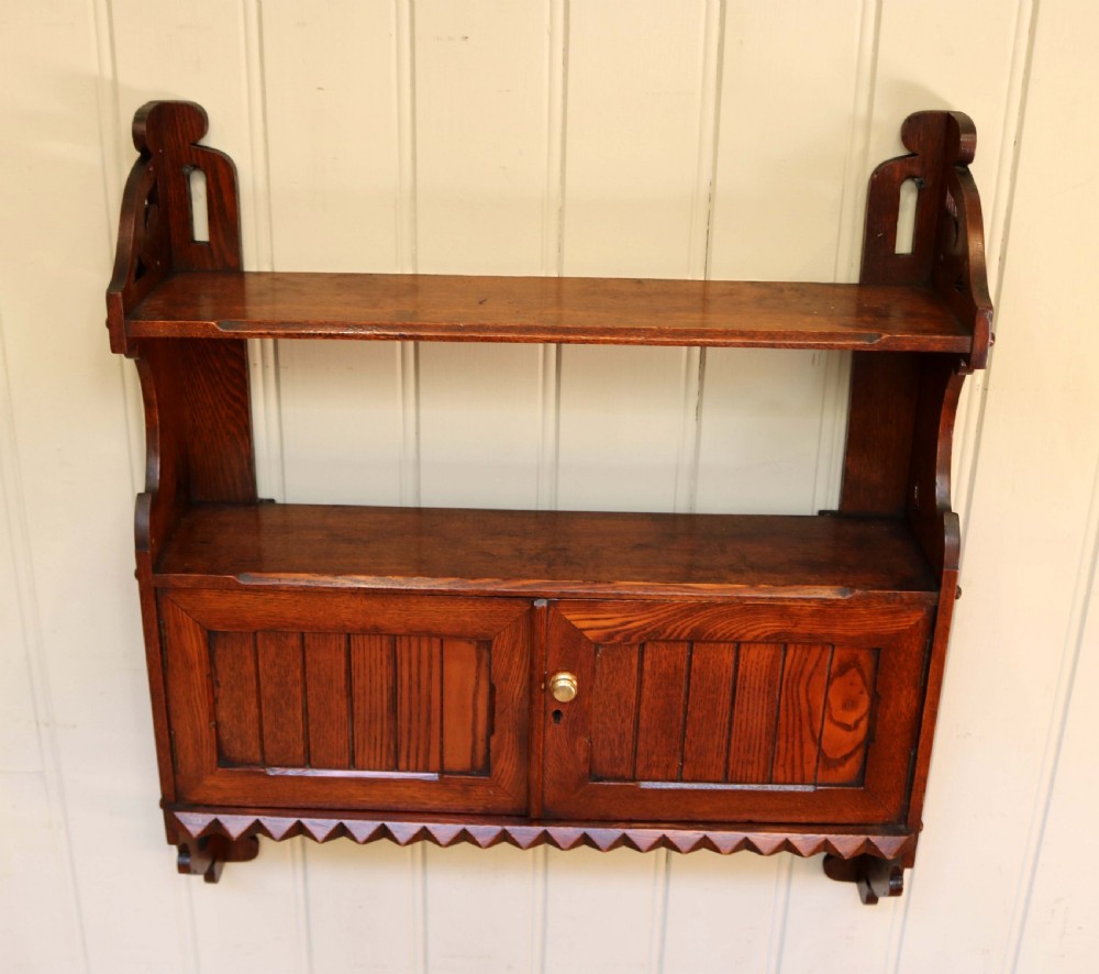 Late 19th Century Oak Wall Cabinet View III