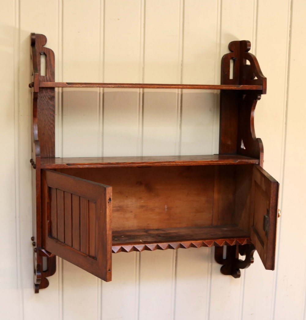 Late 19th Century Oak Wall Cabinet View V