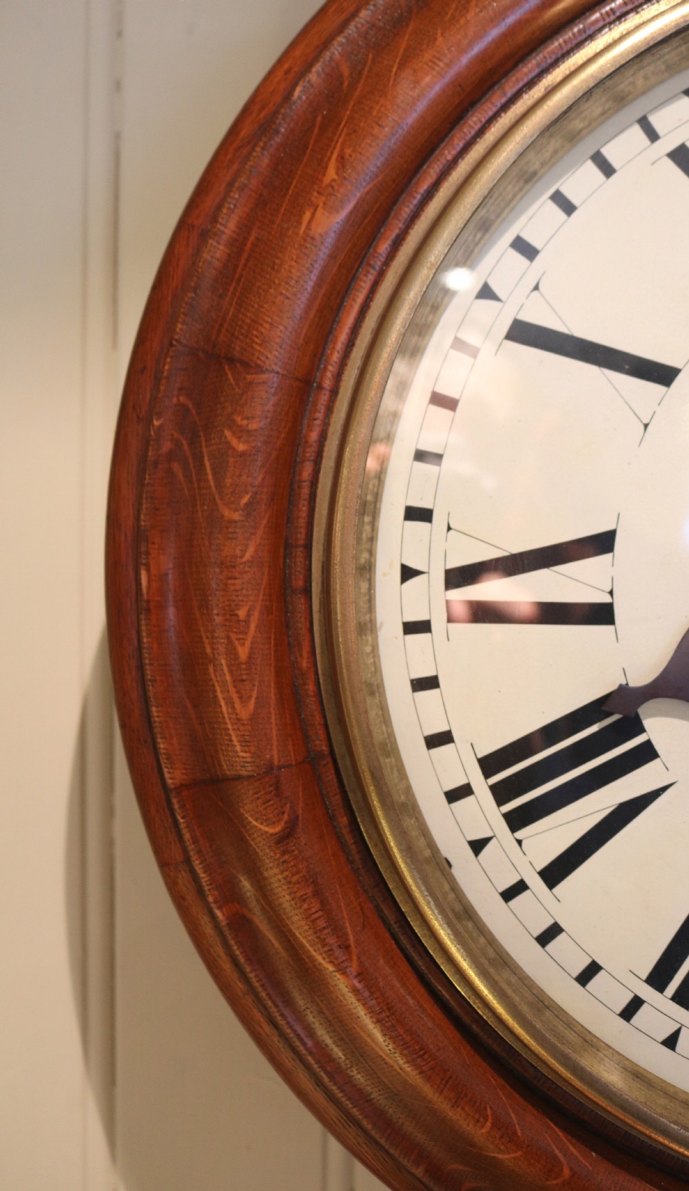 Large Oak Dial Clock (English, c. 1860) View III