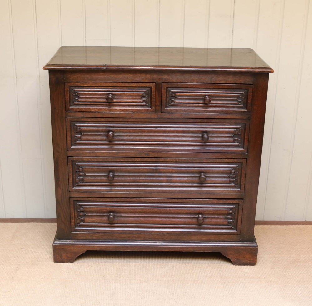 Oak Chest Of Drawers  View II