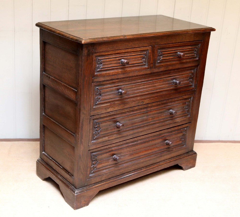 Oak Chest Of Drawers  View IV