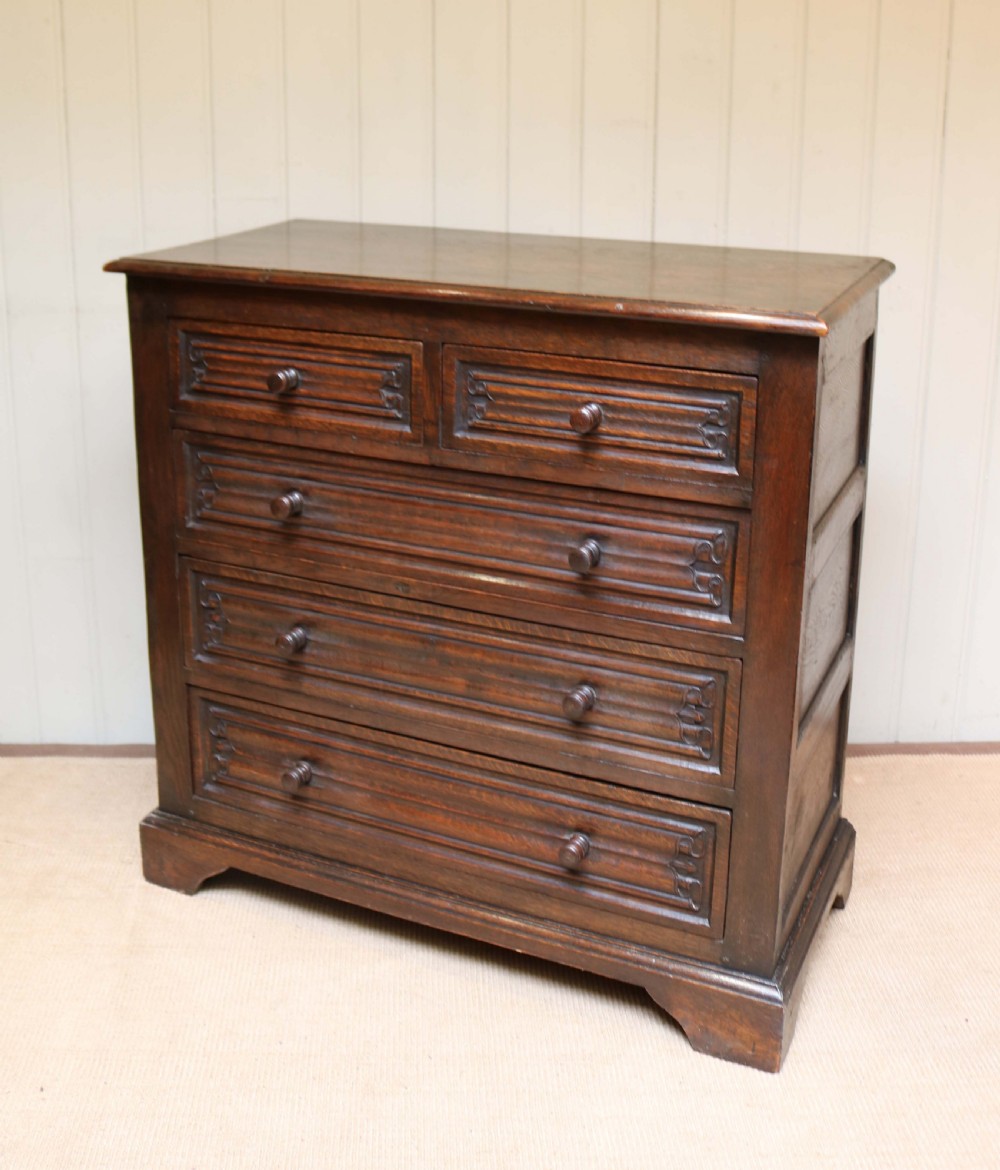 Oak Chest Of Drawers  View V