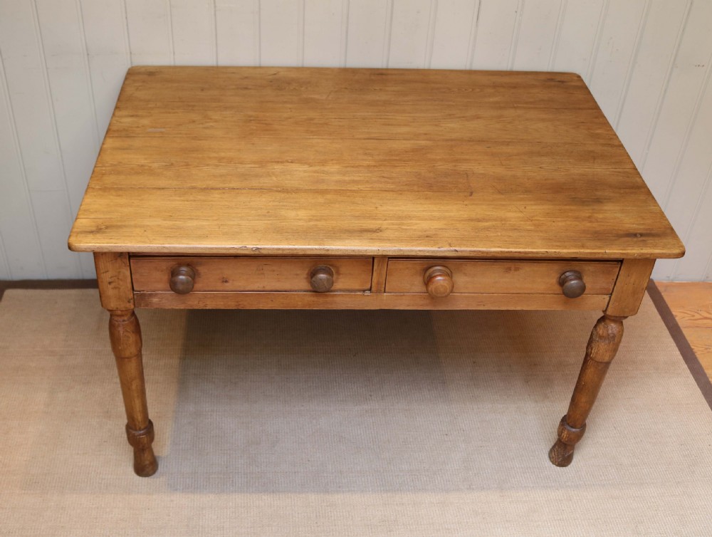 Pine Farmhouse Kitchen Table  View III