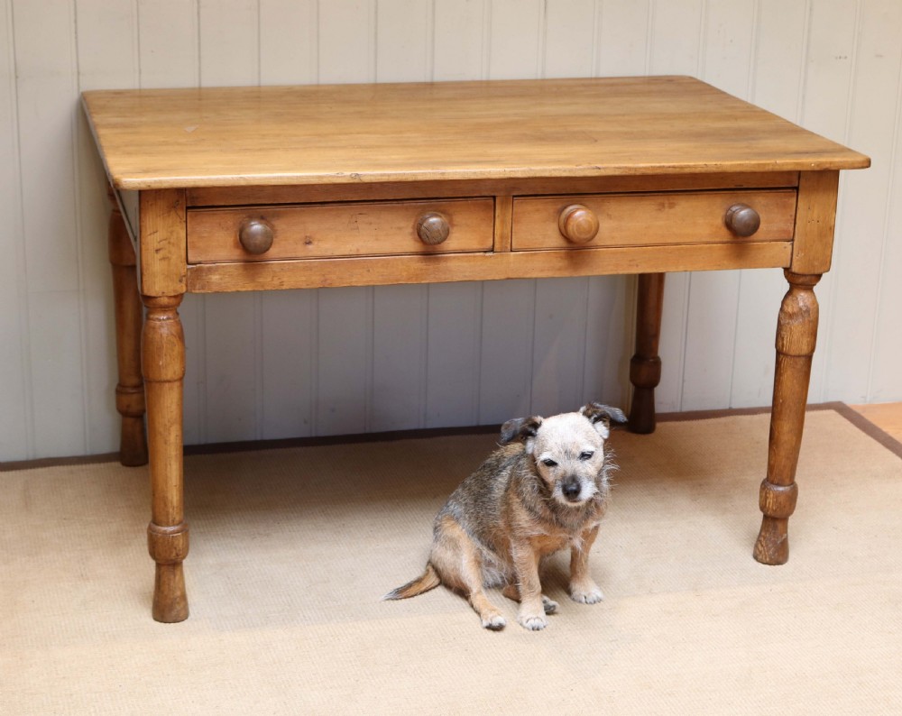 Pine Farmhouse Kitchen Table  View V
