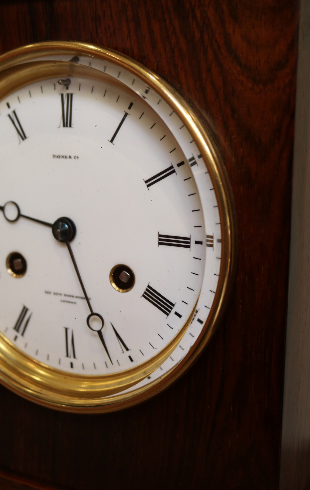 Small Rosewood Bell Striking Mantel Clock (England, c. 1860) View V