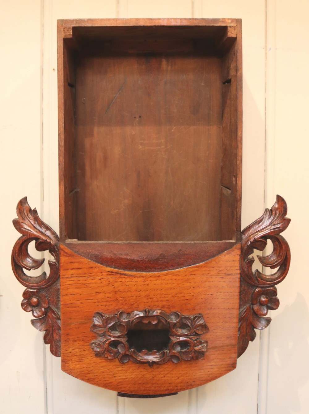 Oak Drop Dial Wall Clock (England, c. 1860) View IX