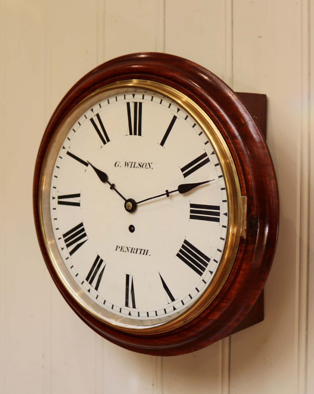 Walnut Fusee Dial Clock View IV