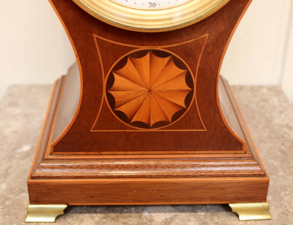 Edwardian Mahogany Balloon Clock View V