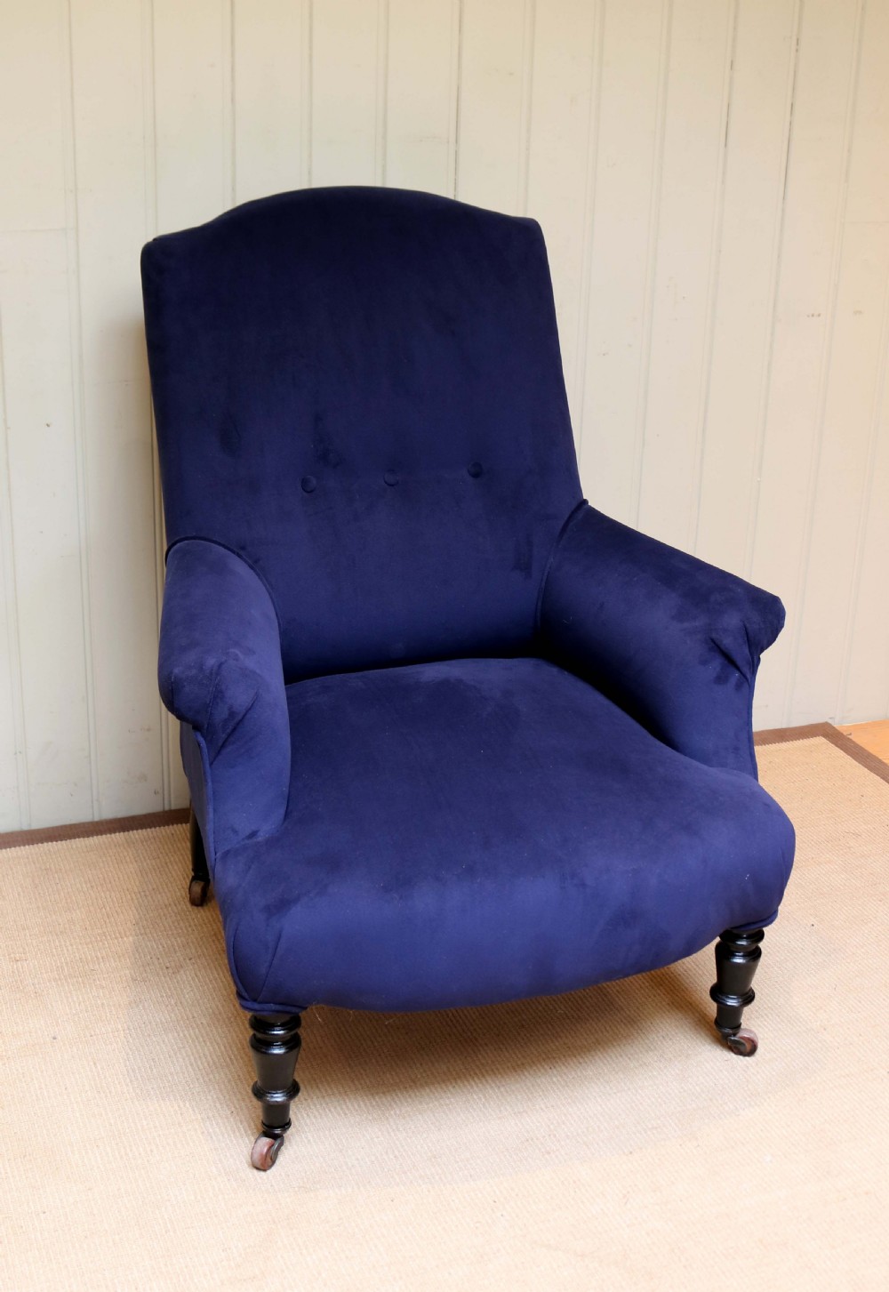 Late 19th Century Beechwood Framed Armchair View II