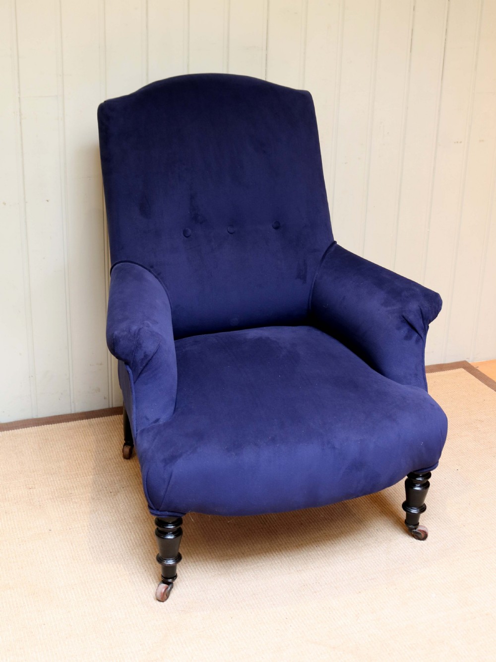 Late 19th Century Beechwood Framed Armchair View III