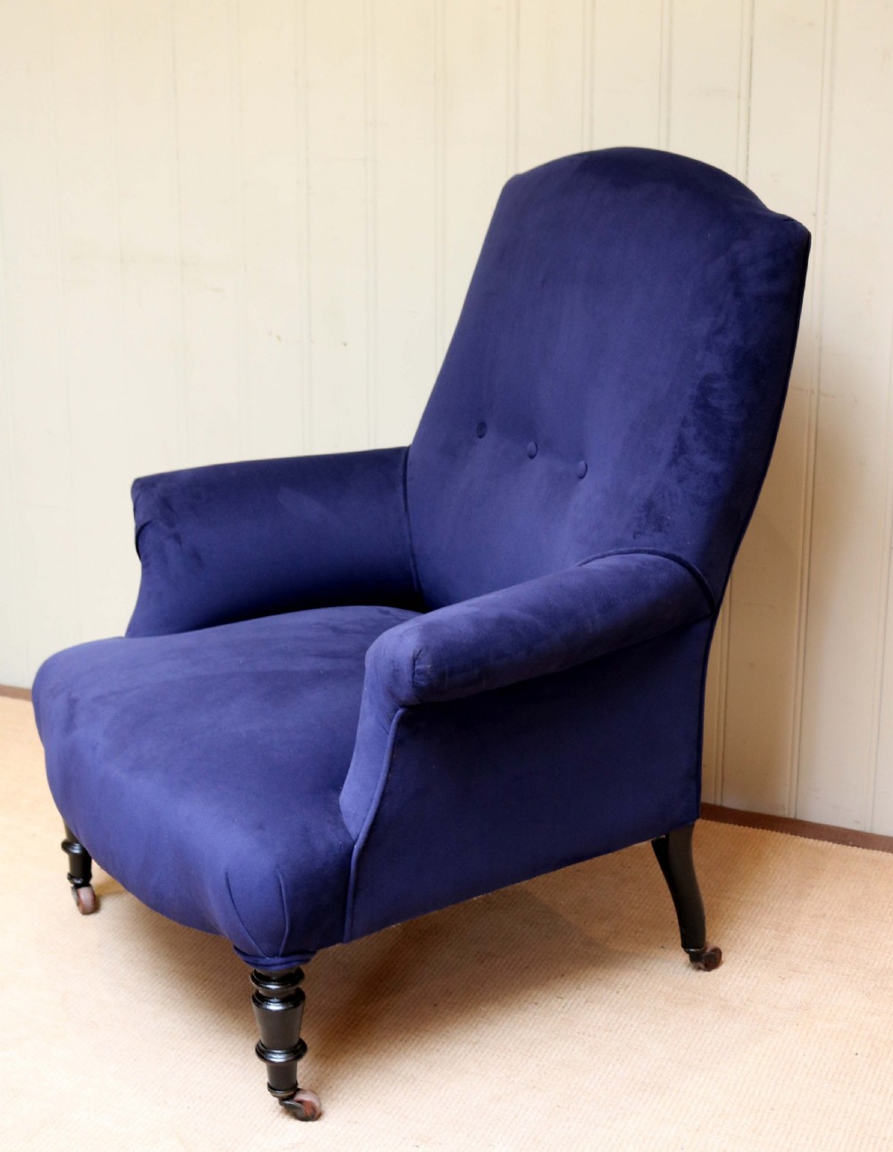 Late 19th Century Beechwood Framed Armchair View IV