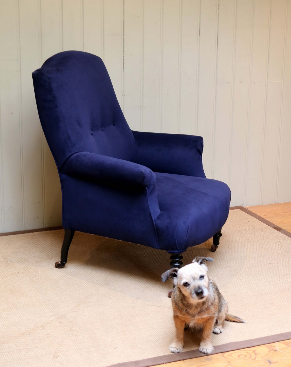 Late 19th Century Beechwood Framed Armchair View V