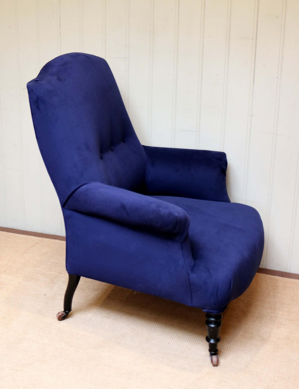 Late 19th Century Beechwood Framed Armchair View VII