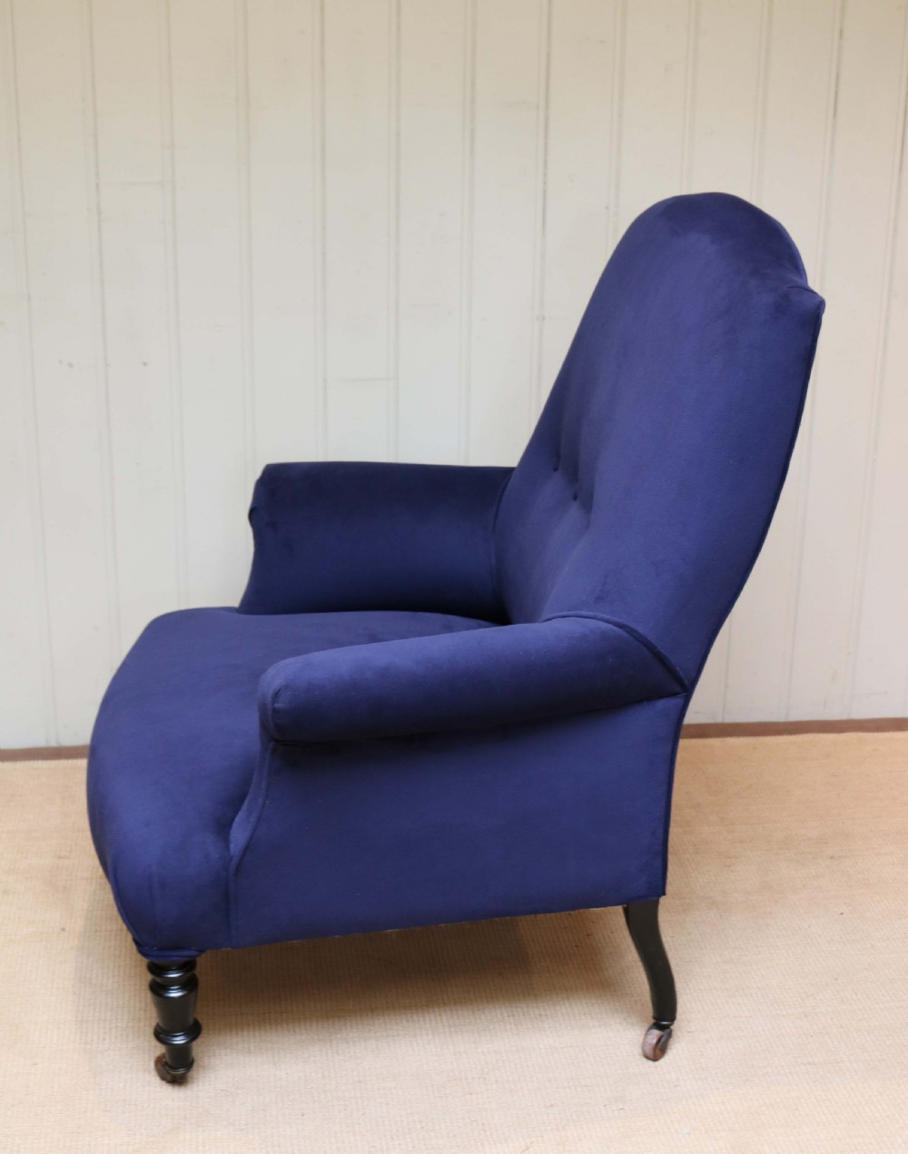 Late 19th Century Beechwood Framed Armchair View VIII