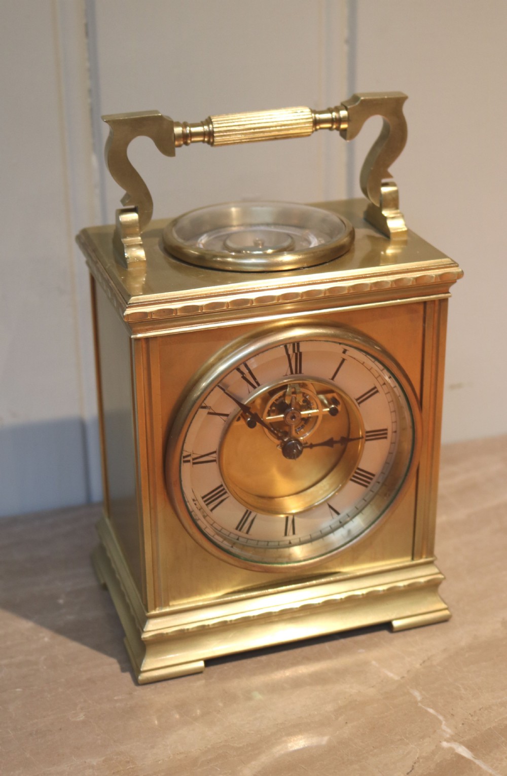 Large Combination Carriage Clock (France, c. 1890) View II