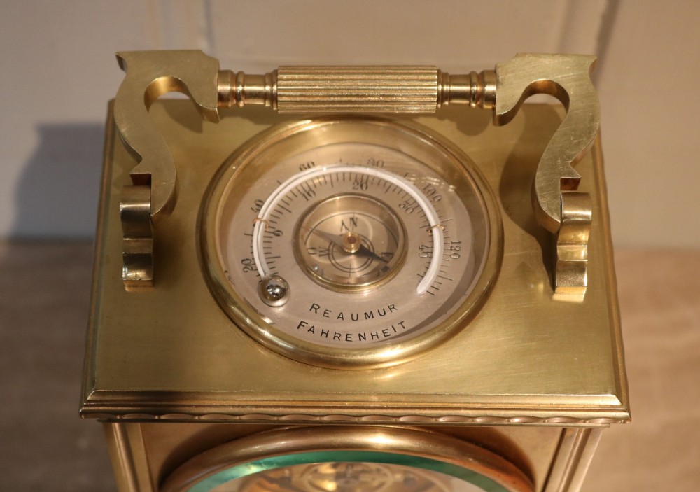 Large Combination Carriage Clock (France, c. 1890) View V