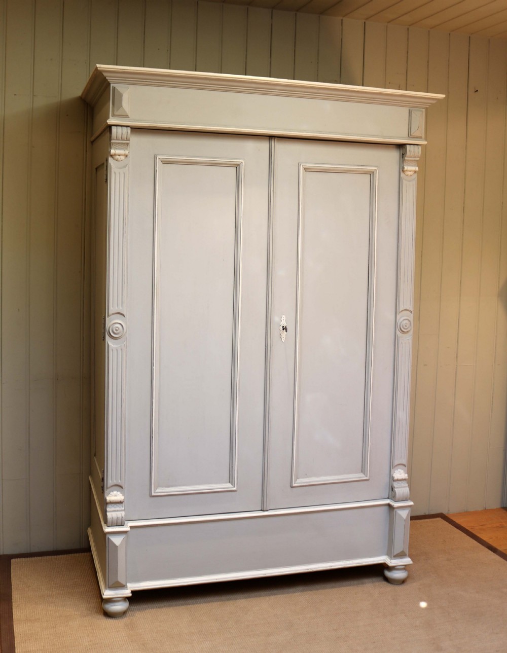 Late 19th Century Continental Painted Wardrobe
