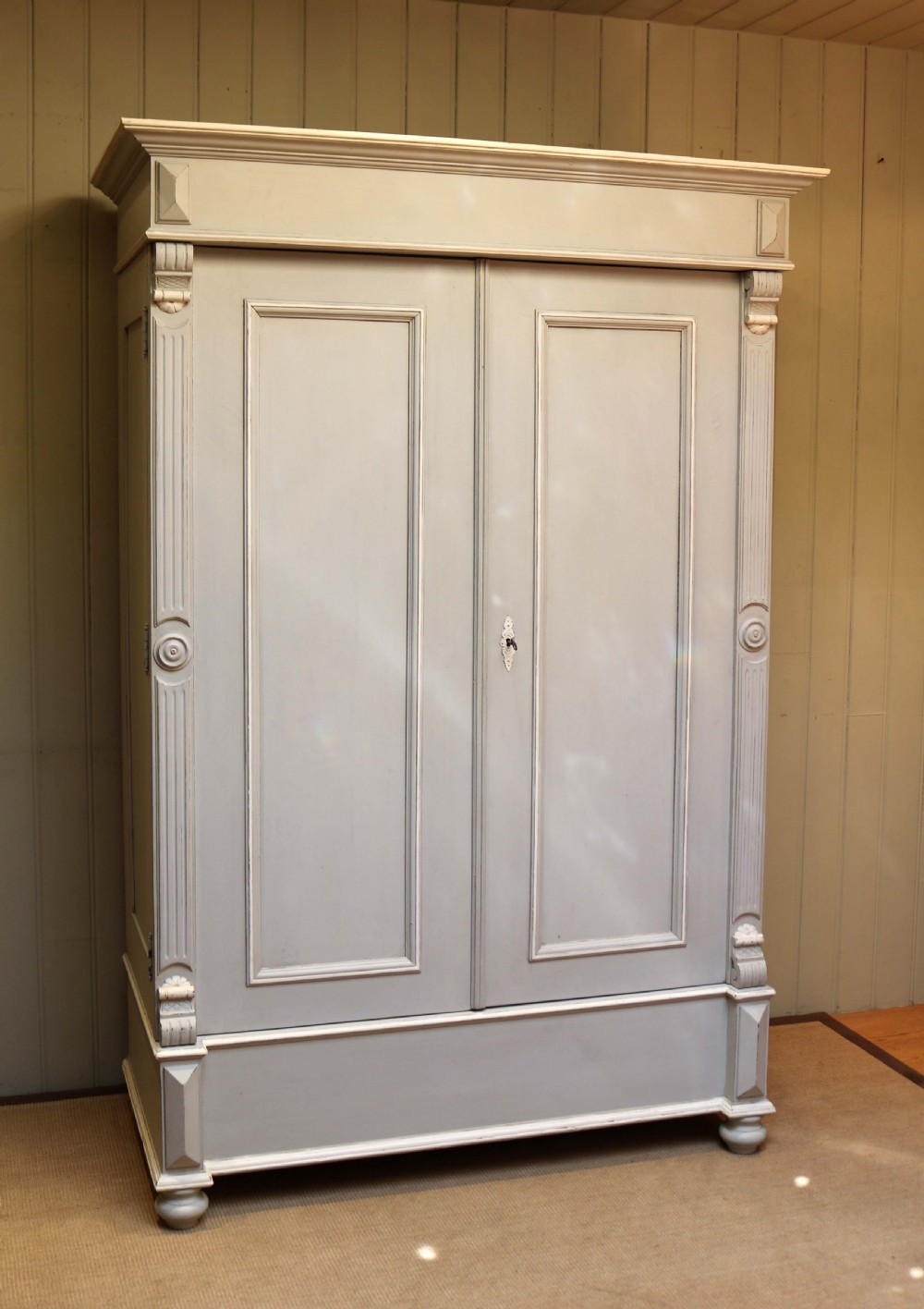 Late 19th Century Continental Painted Wardrobe View II