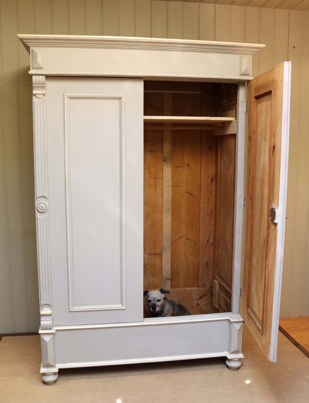 Late 19th Century Continental Painted Wardrobe View III