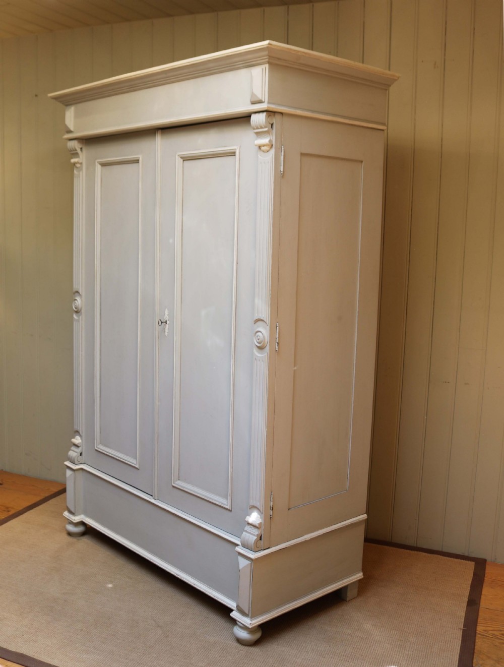 Late 19th Century Continental Painted Wardrobe View VI