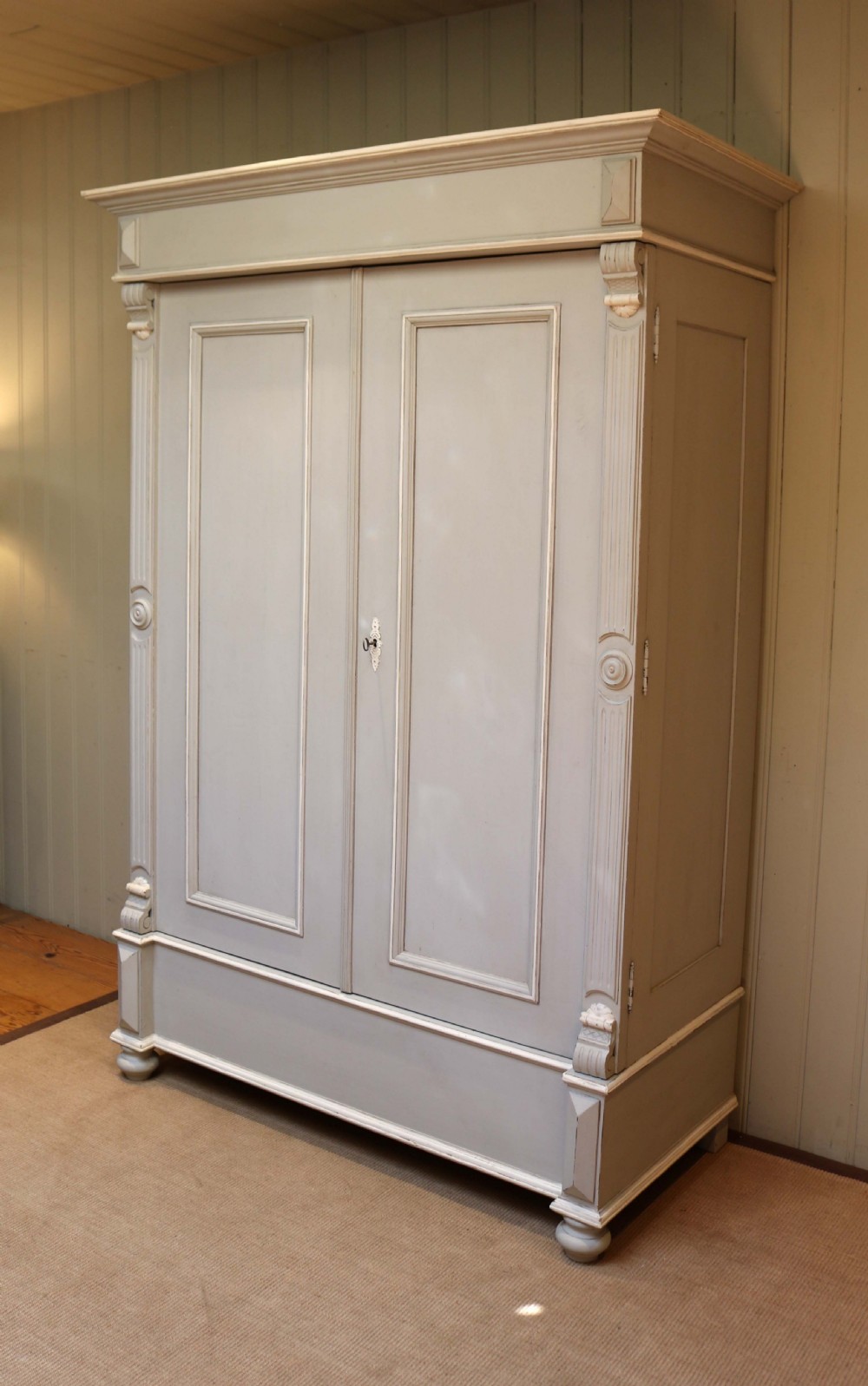 Late 19th Century Continental Painted Wardrobe View VIII