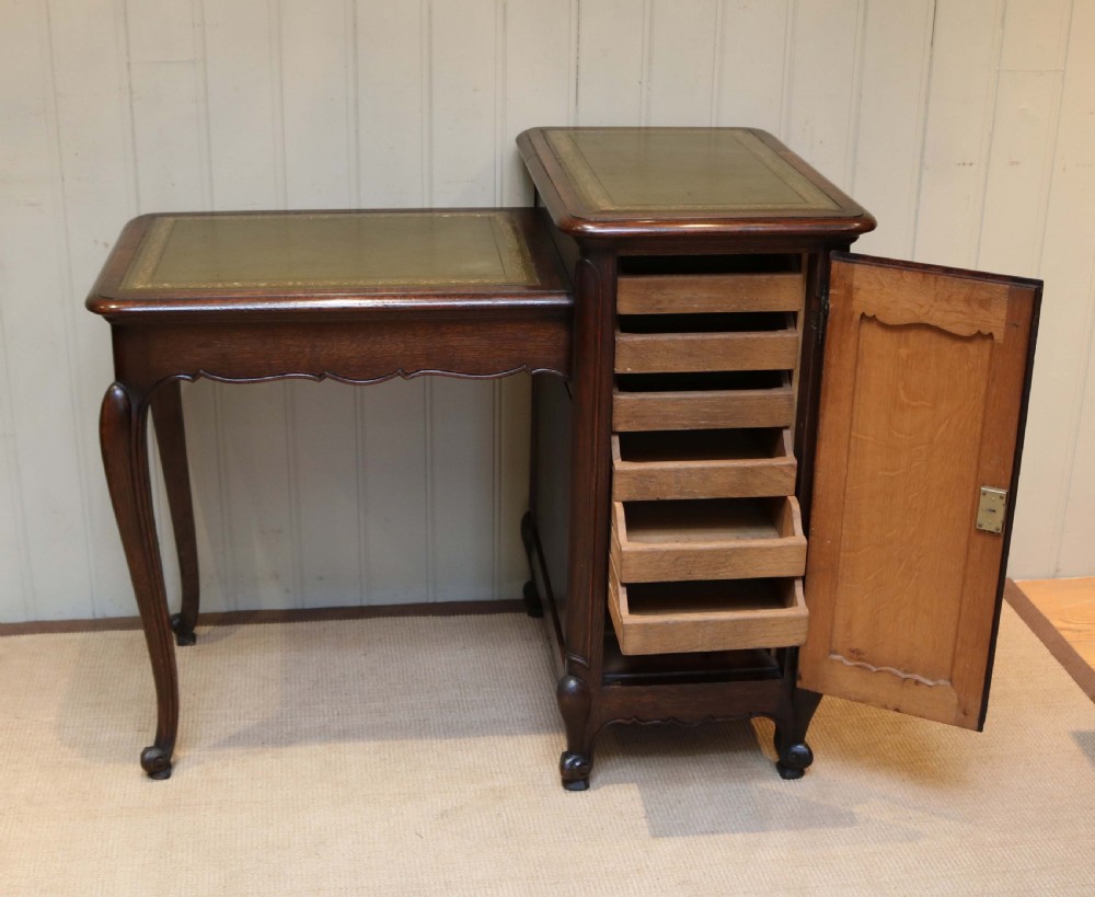 French Oak Desk  View V