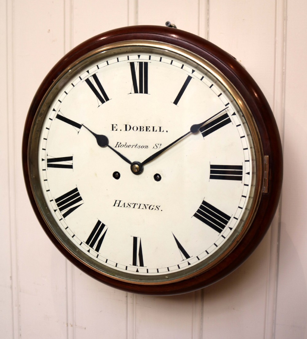 Mahogany Double Fusee Dial Clock View III