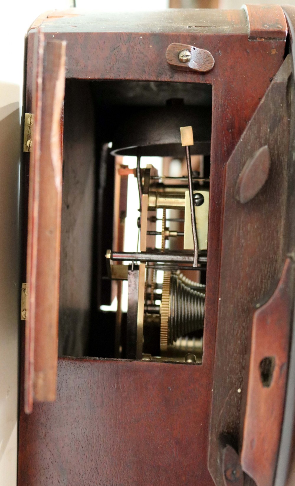 Mahogany Double Fusee Dial Clock View IV