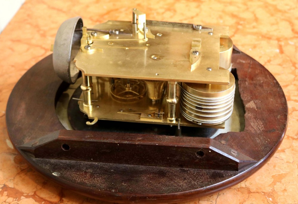 Mahogany Double Fusee Dial Clock View VII