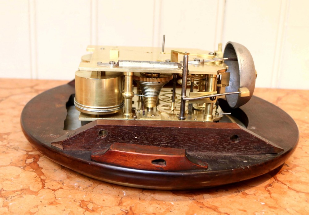 Mahogany Double Fusee Dial Clock View VIII
