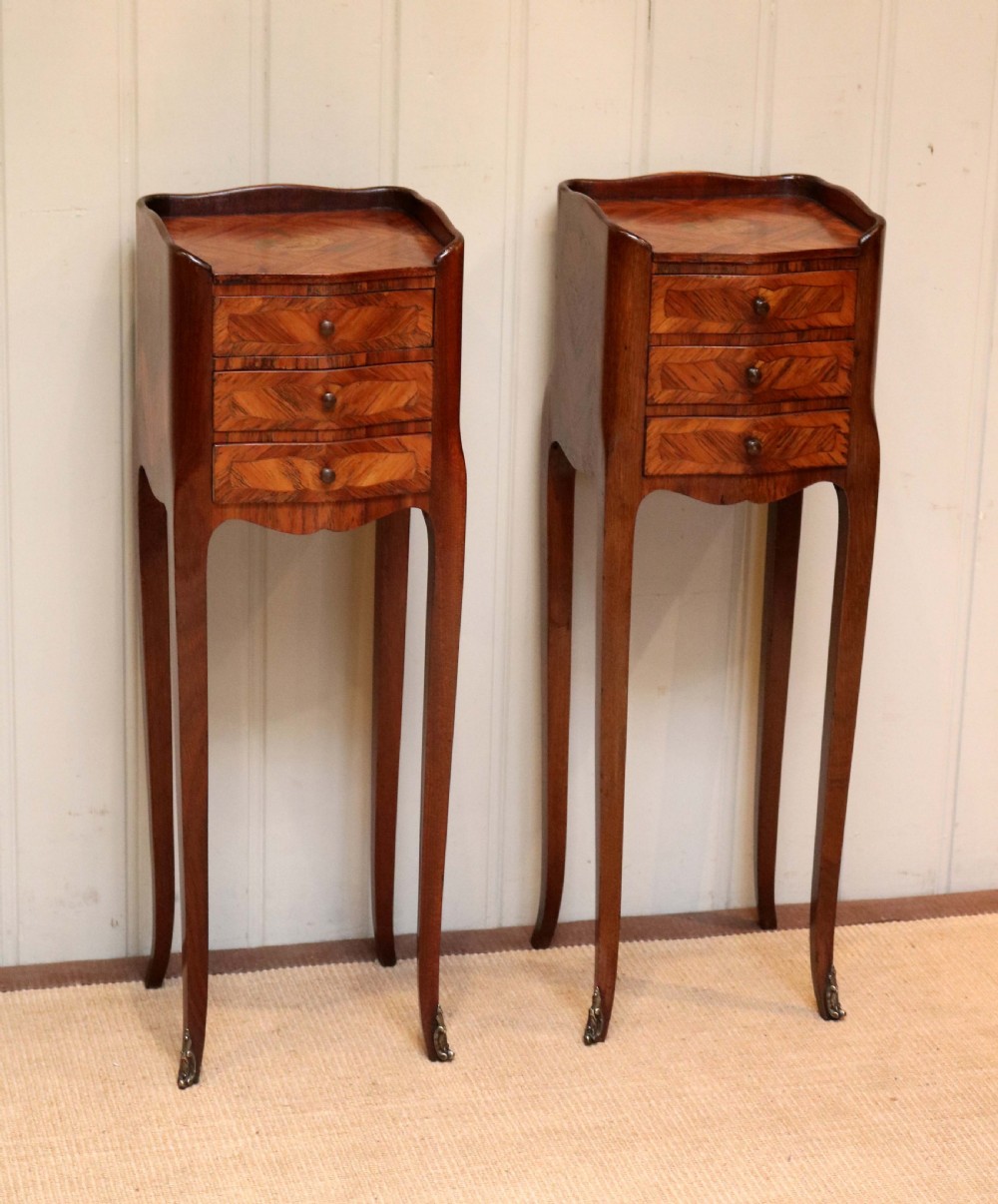Pair Of Tulipwood Bedside Cabinets View II