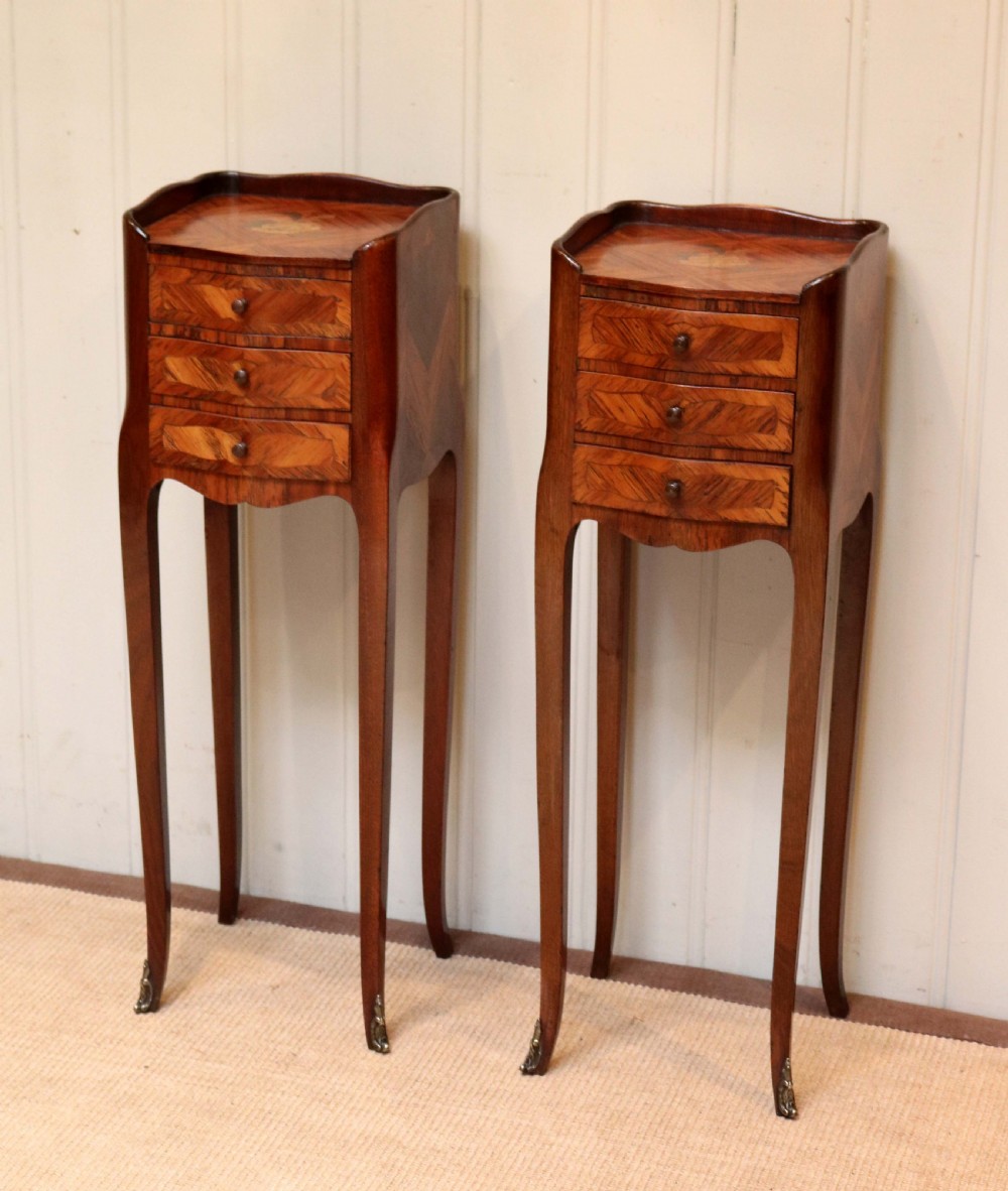 Pair Of Tulipwood Bedside Cabinets View III