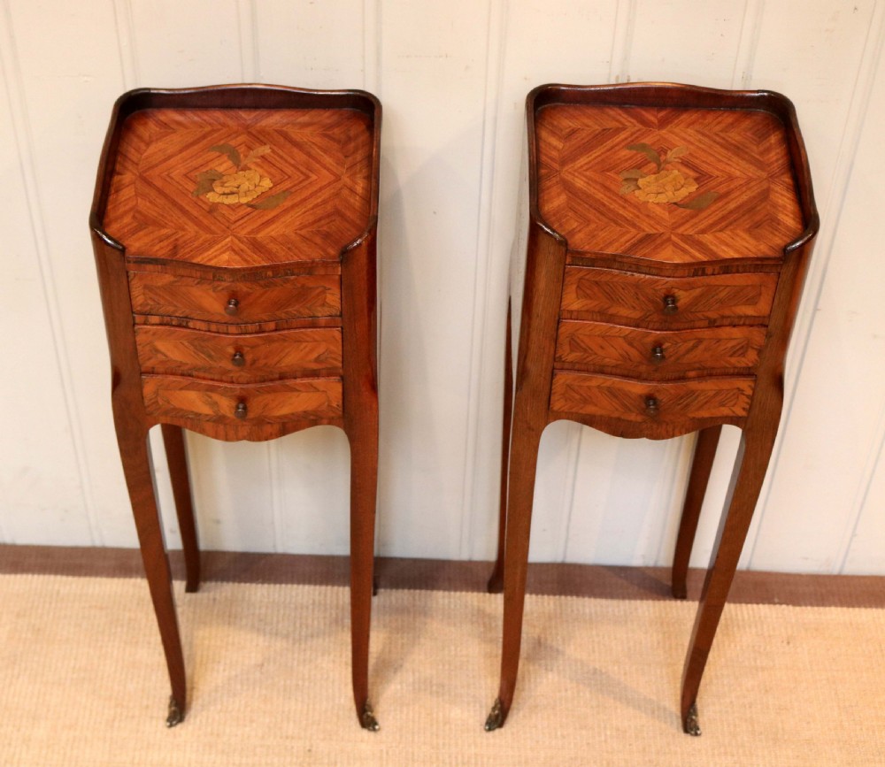 Pair Of Tulipwood Bedside Cabinets View IV