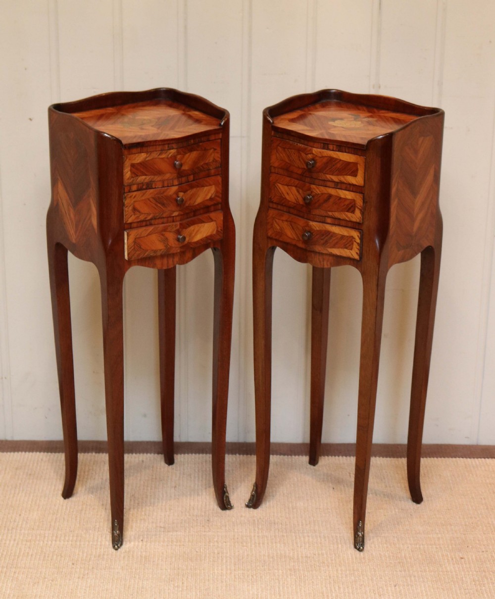 Pair Of Tulipwood Bedside Cabinets View VI