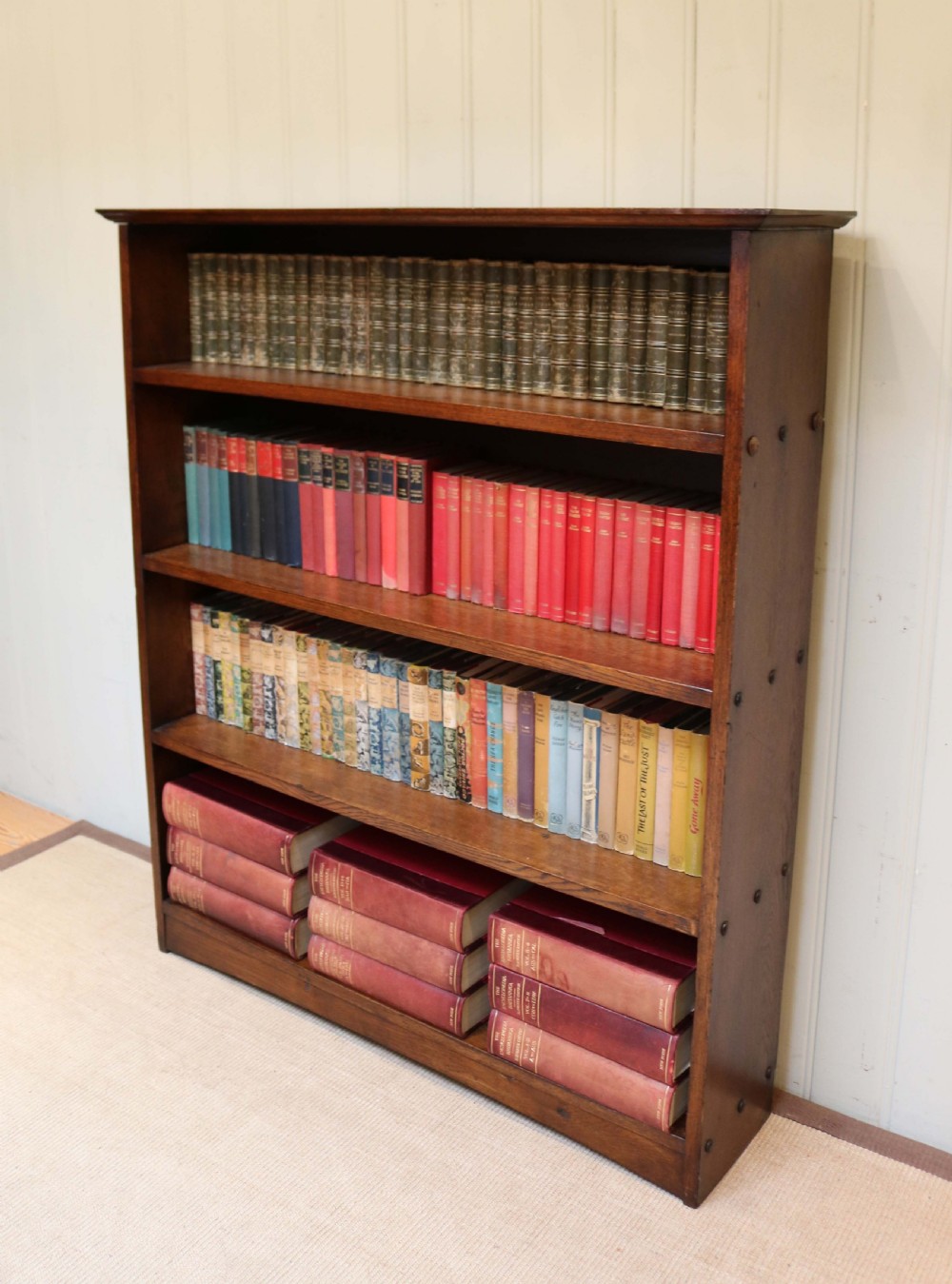 Oak Open Bookcase View III