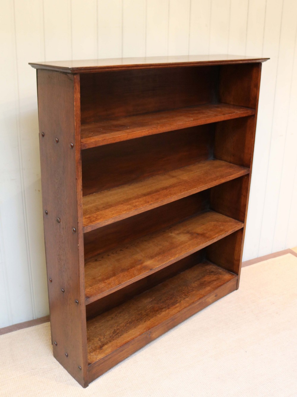 Oak Open Bookcase View IV