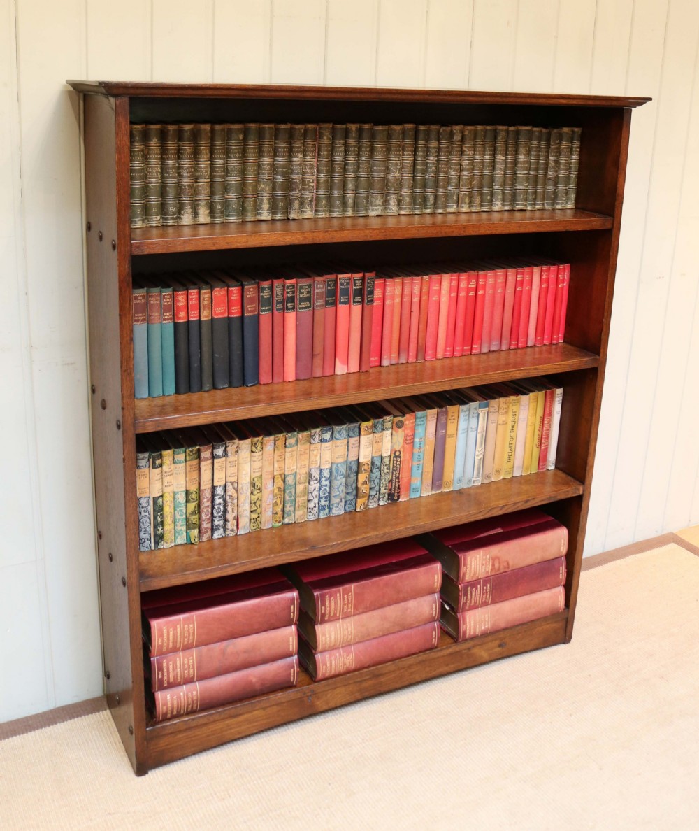 Oak Open Bookcase View V