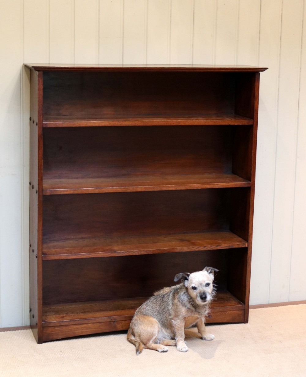 Oak Open Bookcase View VIII