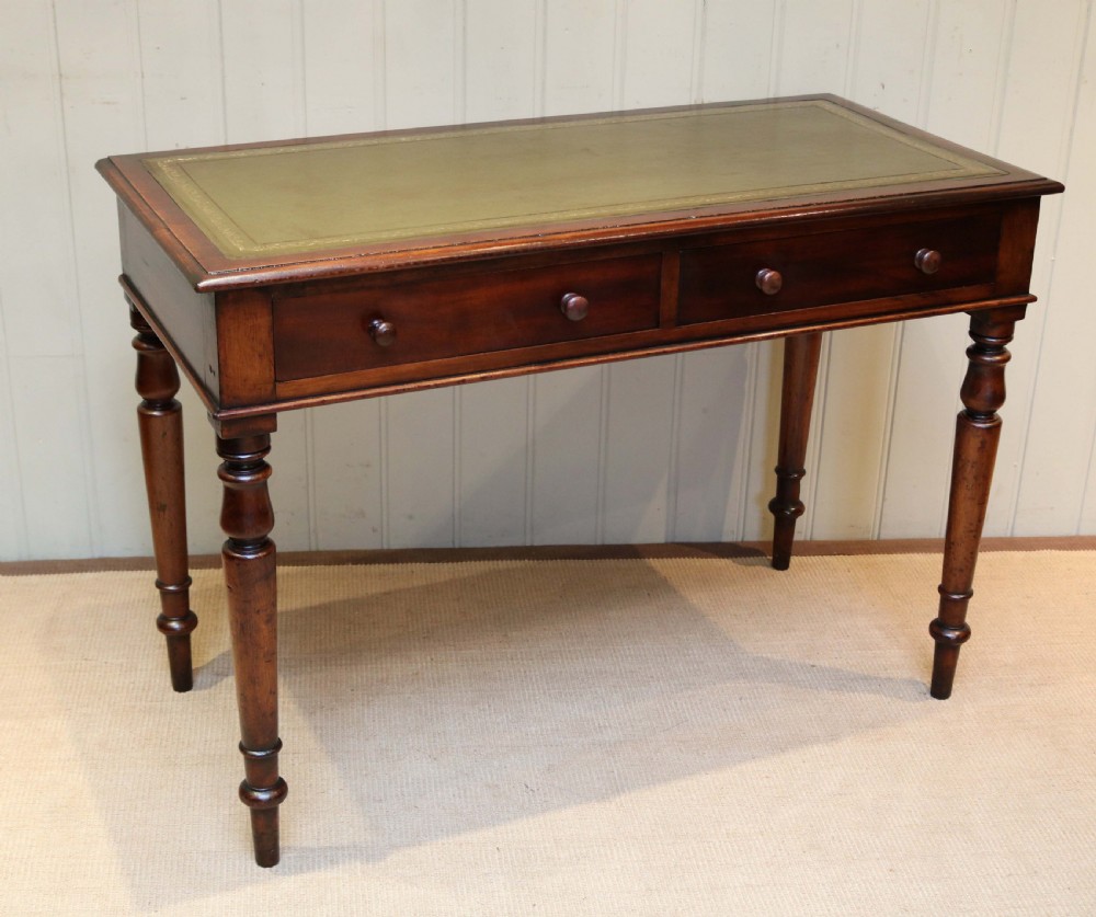 Mahogany Leather Top Writing Desk View II
